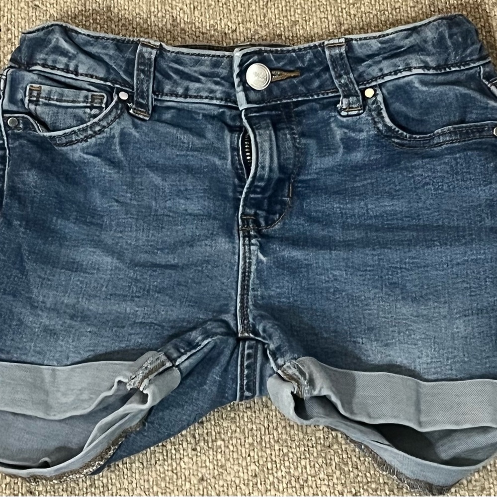 Girls size 10 blue Jean shirt vguc